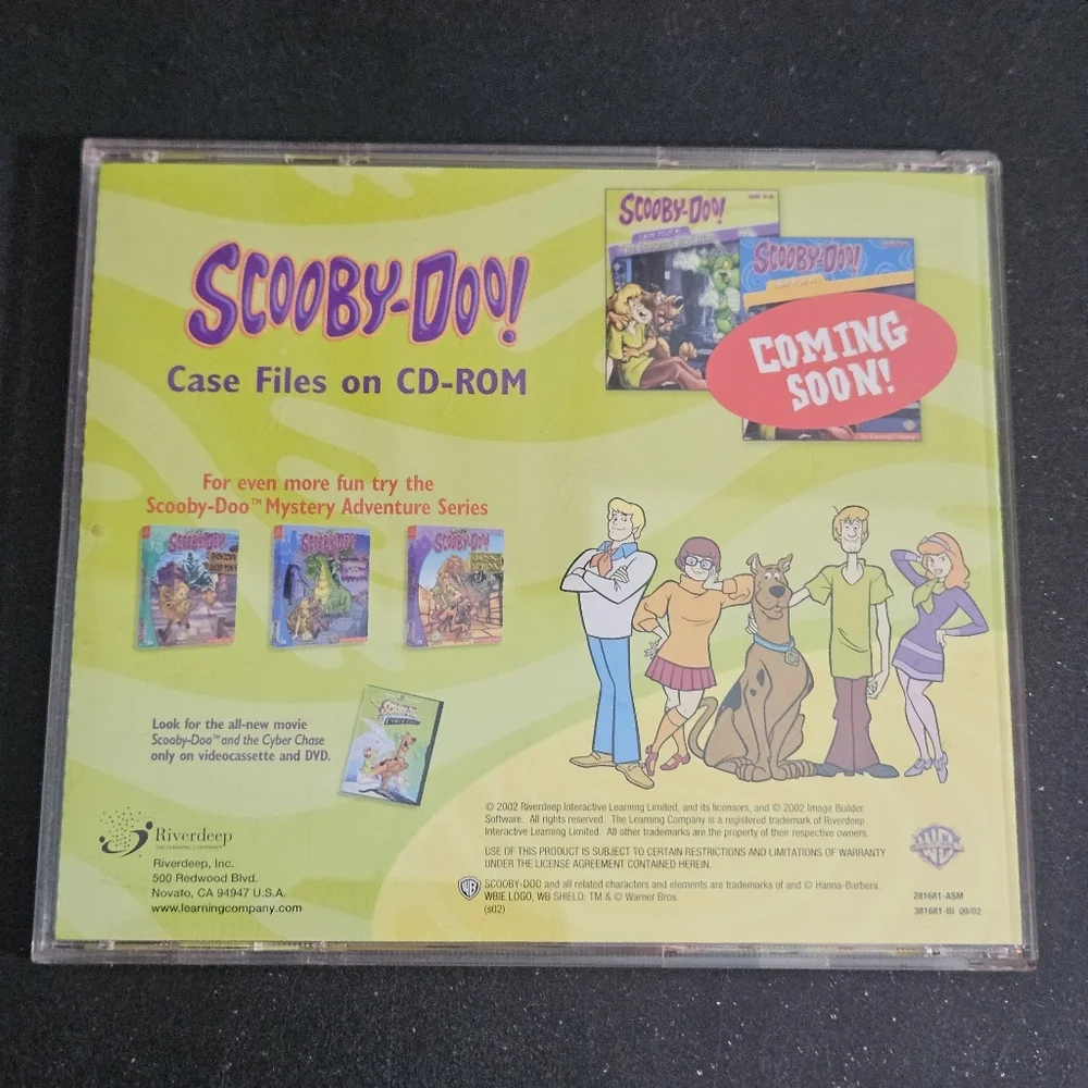 Scooby Doo! Case File #1: The Glowing Bug Man CD-Rom PC Game 2002